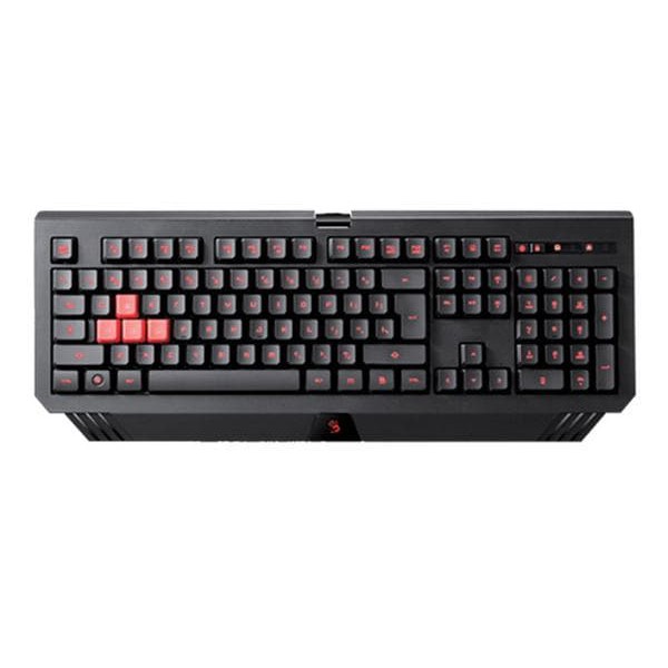 A4Tech Bloody B120 Keyboard Gaming Klasik Hitam, LED Merah, USB 2.0