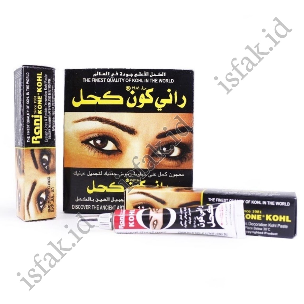 Rani Kone Kohl Celak Mata Arab Original Sipat Mata Rani Eyelash Lines Dan Eyelids Decoration KOHL Kone