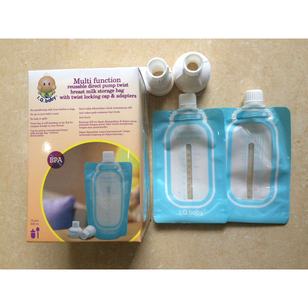 IQ Baby Reusable Breast Milk Storage Bag / Kantong Asi Multi Fungsi