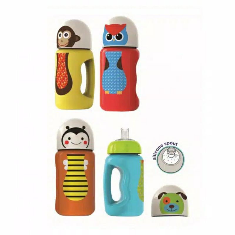 Babysafe bottle silicon spout 300ml SK005 (botol minum silikon spout anak)