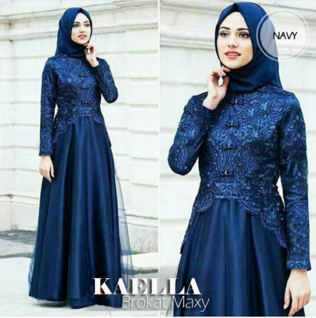 MAXI DRESS GAMIS KAELLA/DELLA KID GAMIS BRUKAT ANAK DAN DEWASA (BISA COD) BAYAR DI TEMPAT