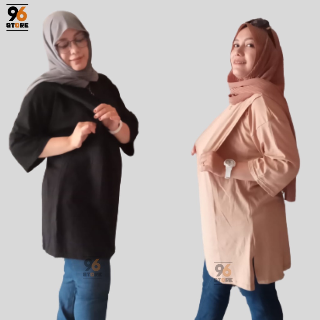 Busui Friendly Baju Menyusui Bukaan Samping Oversize