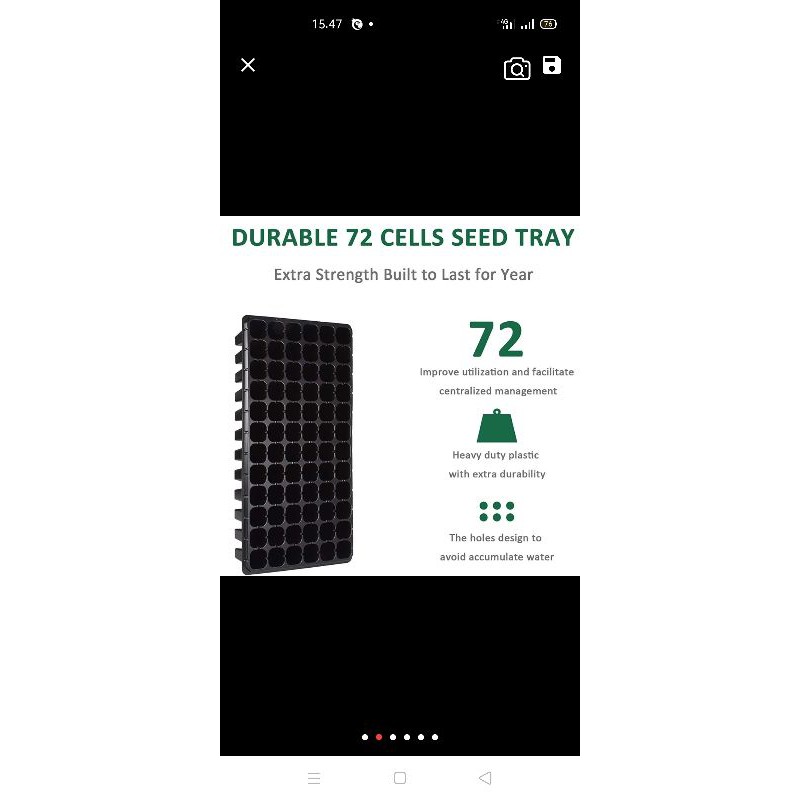 tempat semai 72 lubang tray semai 72 cell