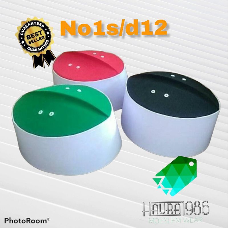 peci putih polos / Peci assagofah / variasi warna tutup