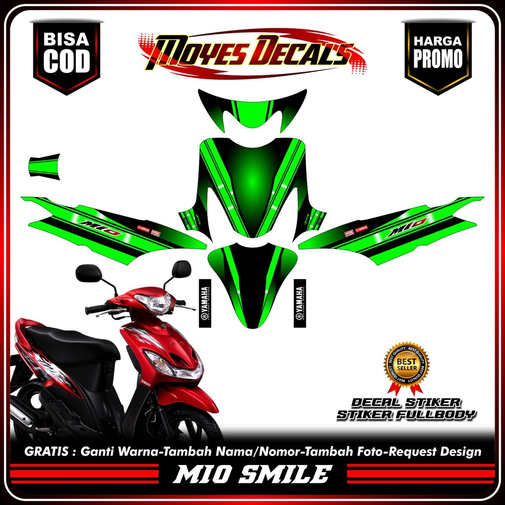 Decal Mio Smile Sticker Variasi Decal Full Body MIO SMILE Variasi Warna - Sticker Decal MIO SMILE Mo