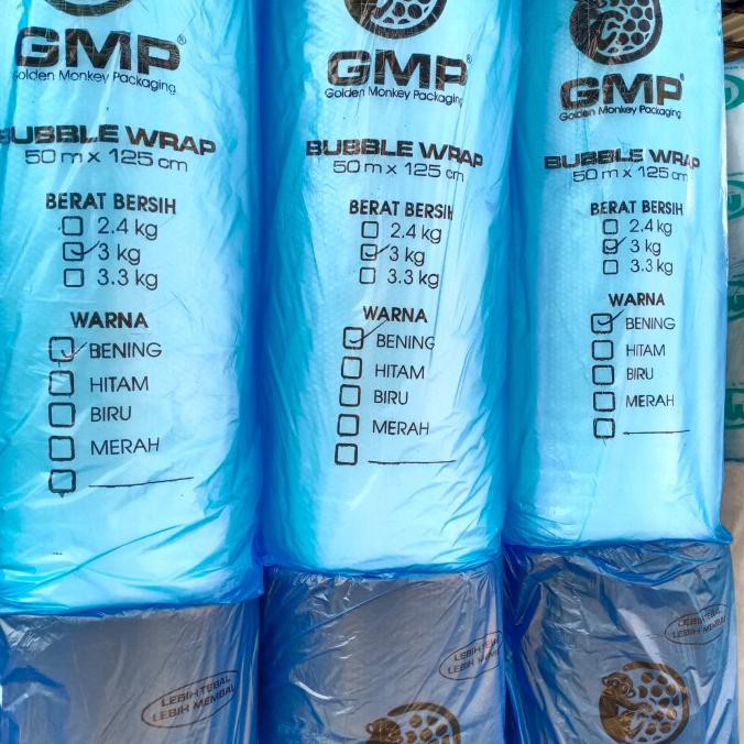 

Bubble Wrap Bening Murah Tebal 50M X 125Cm Merk Gmp - Putih The.Sassy