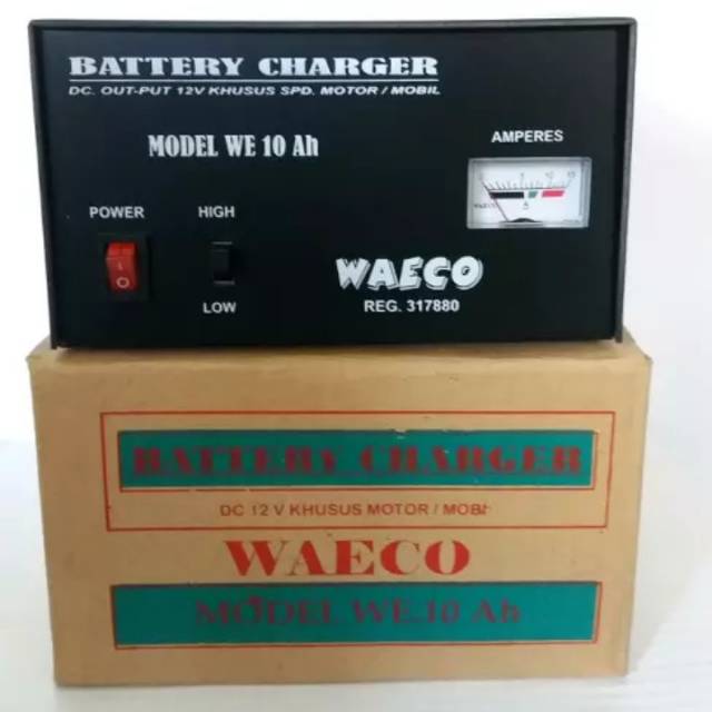 Charger aki motor mobil merk WAECO
