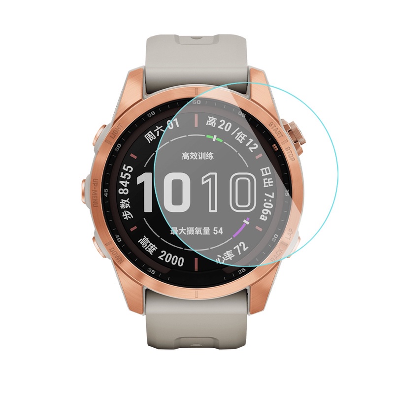 1 / 2pcs Tempered Glass Pelindung Layar Smartwatch Garmin Fenix 7 / 7S / 7X Anti Debu / Sidik Jari