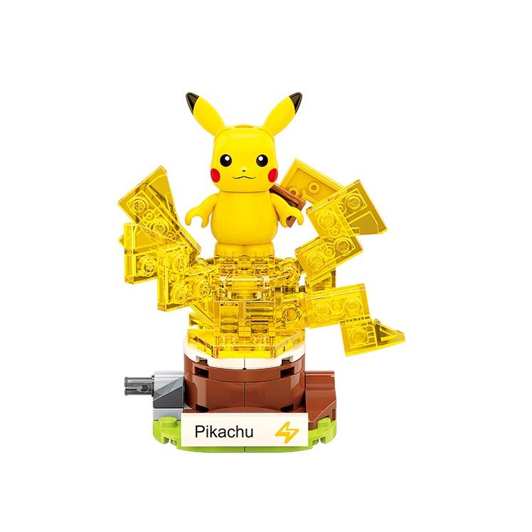 Super Grosir KKV - QMAN Keeppley Mini Pokemon Block Toy/DIY/  Bulbasaur / Charmander / Squirtle / Pikachu / Eevee / Meowth/gift boy/puzzle