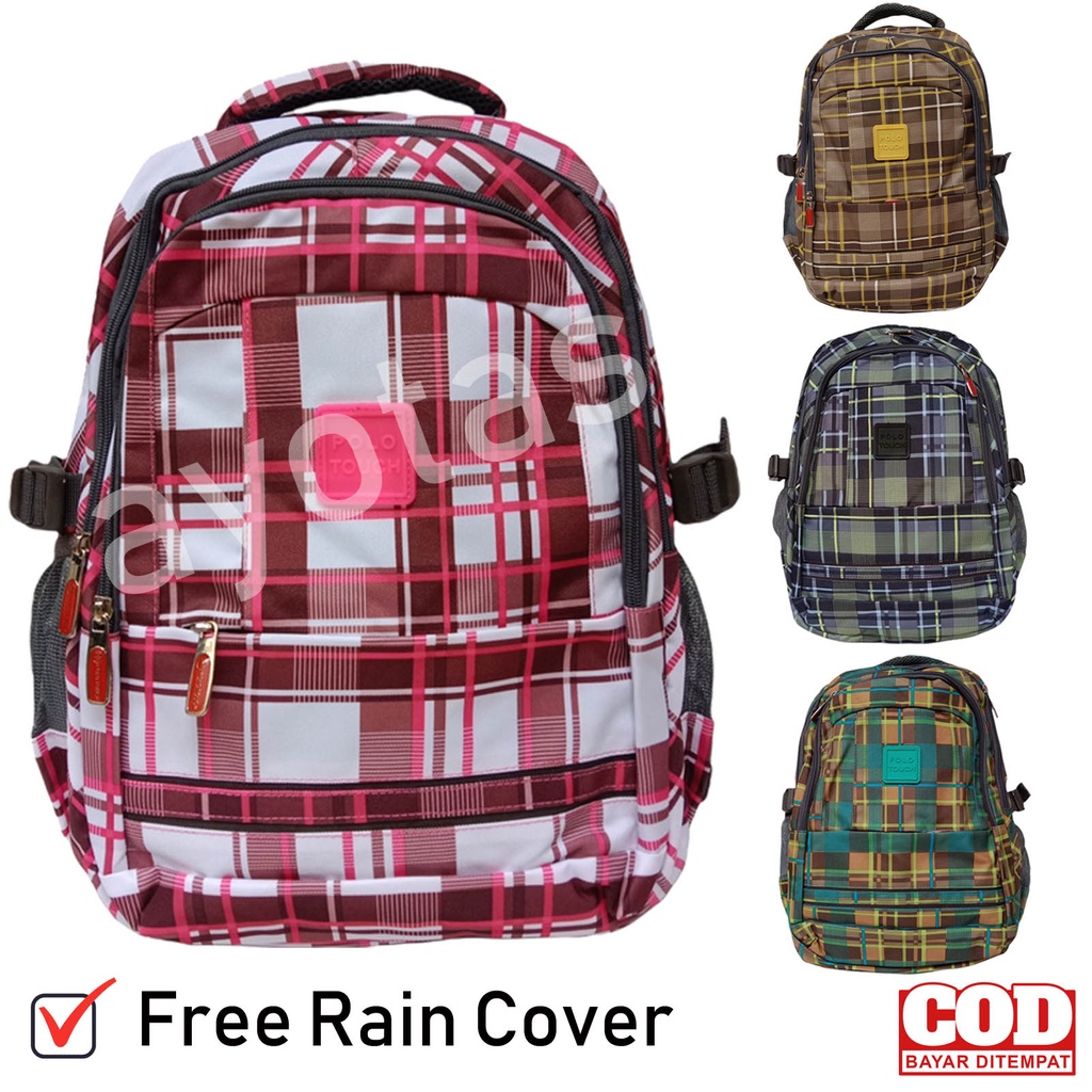 Tas Sekolah Anak Perempuan SD SMP POLO TOUCH, Tas Ransel Remaja Tas Punggung