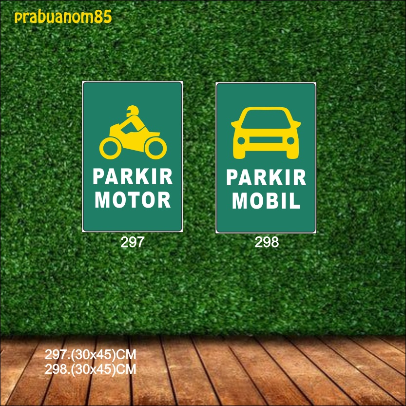 stiker jumbo  (parkir mobil , dilarang parkir dll)
