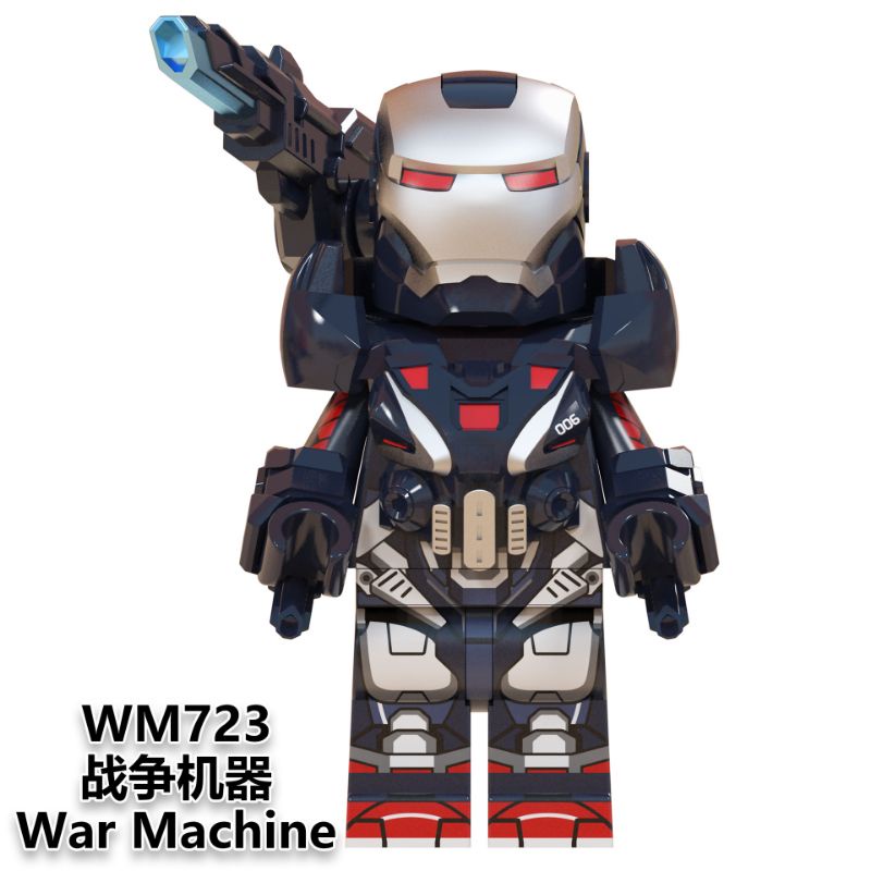 Mainan Anak Lego Iron Man Minifigure Murah WM6063 Ironman Minifigures Marvel Avengers Bricks Figure doctor strange wasp antman warmachine scarlet witch thor superman-WarmachineWM723