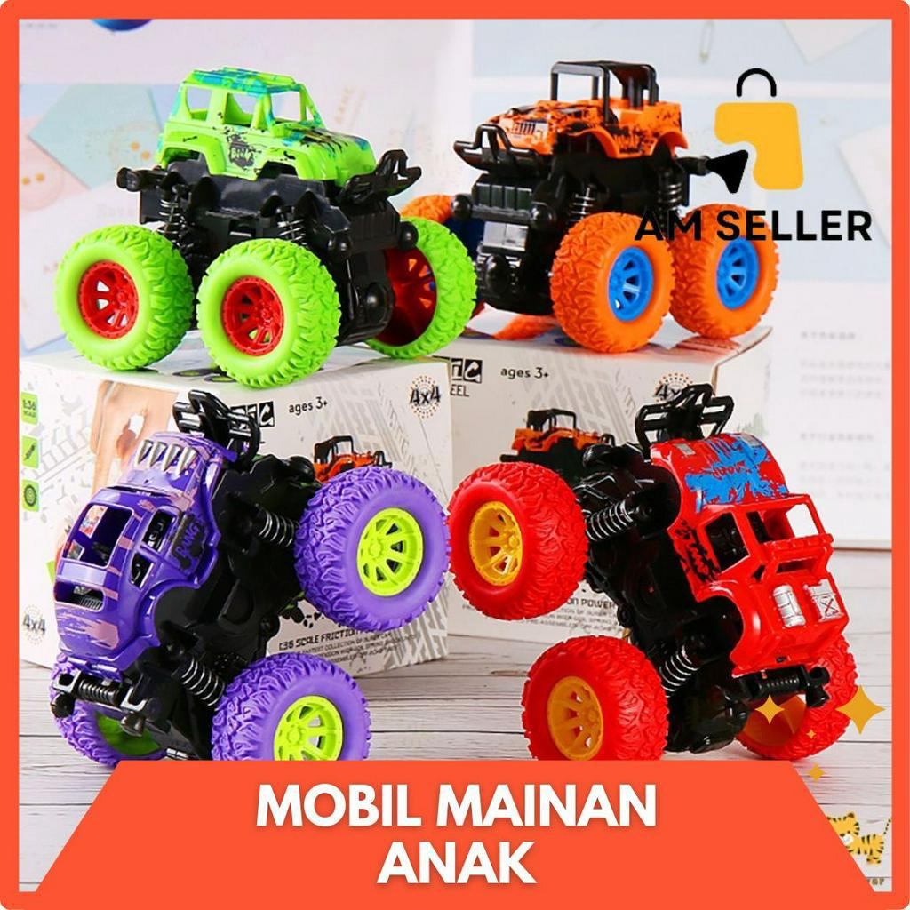 Mainan Mobil Anak Monster Zap Jip Off Road 4 Drive Inertial Bigfoot