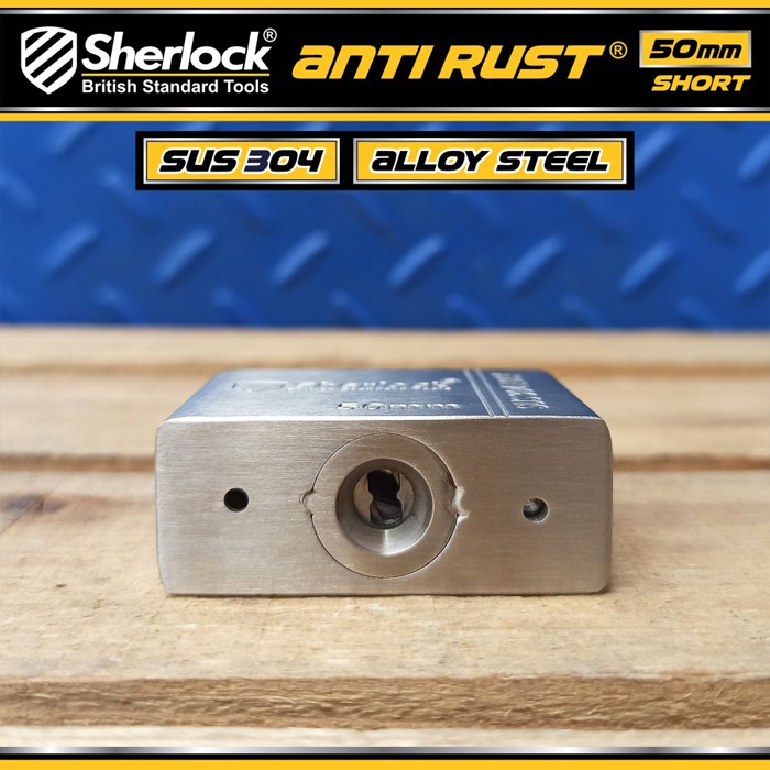 Sherlock Gembok ANTI RUST 50 mm Pendek Stainless Steel 304 Anti Karat