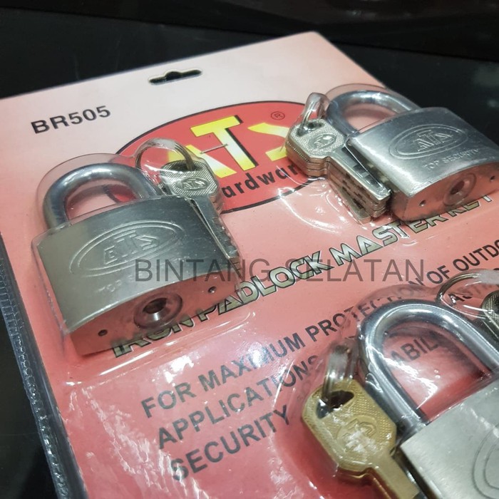 KUNCI GEMBOK KUNCI PENGAMANMASTER KEY LOCK KEY 5 IN1 BR505 STAINLESS