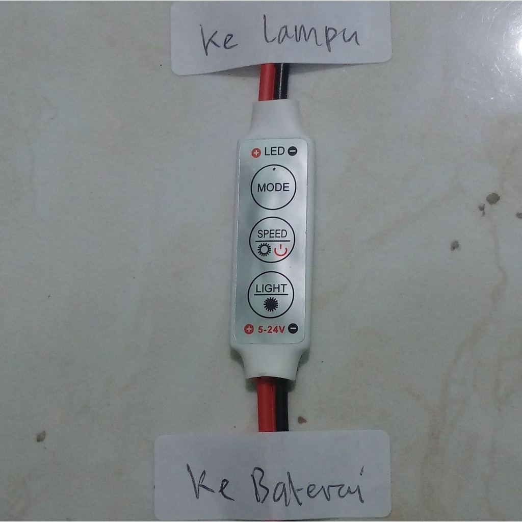 Modul Controller Kedip Lampu LED 1 Warna Dimmer Strobo