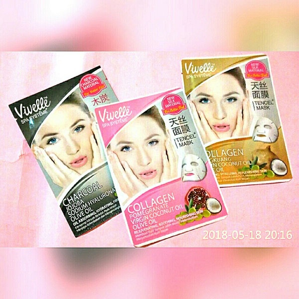 Vivelle Facial Masker Wajah Veocel Sheet Mask Peel Off Hydrate_Cerianti