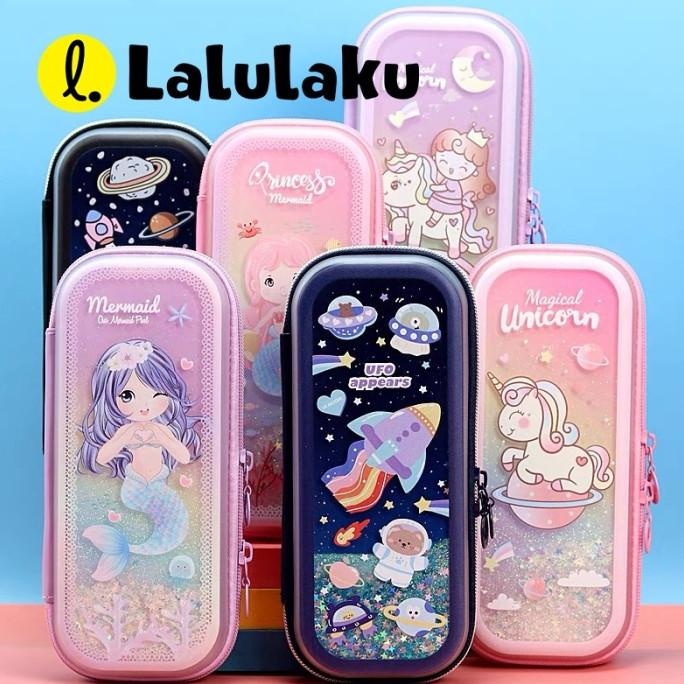 

Tempat Pensil Anak Sekolah Glitter Korea Kawaii Kotak Pensil Unik