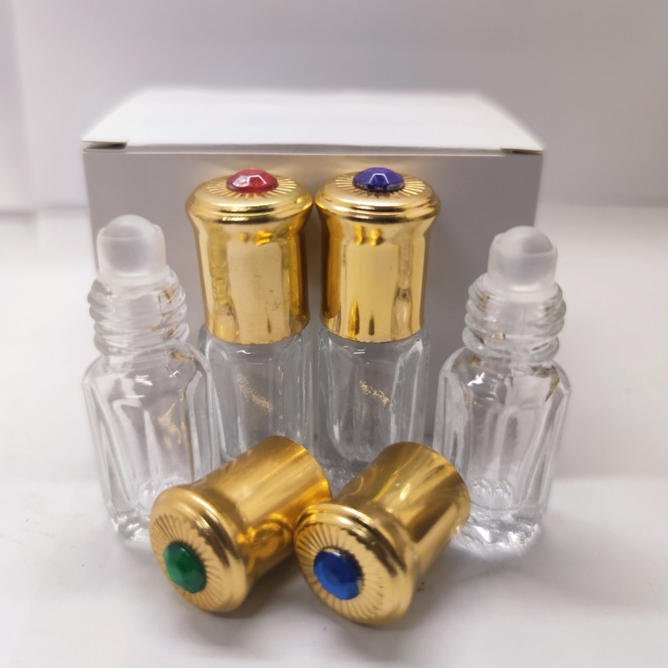 BOTOL - TOLA PERMATA 3 ML | Botol parfum kosong Roll On [ Lusin ]