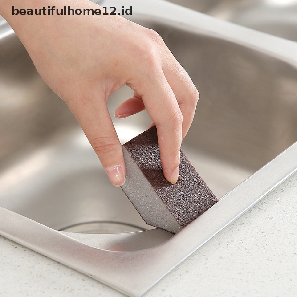 【beautifulhome12.id】 1pc Durable Nano Sponge Emery Cleaner Rub the Pot Except Rust Focal Stains  .