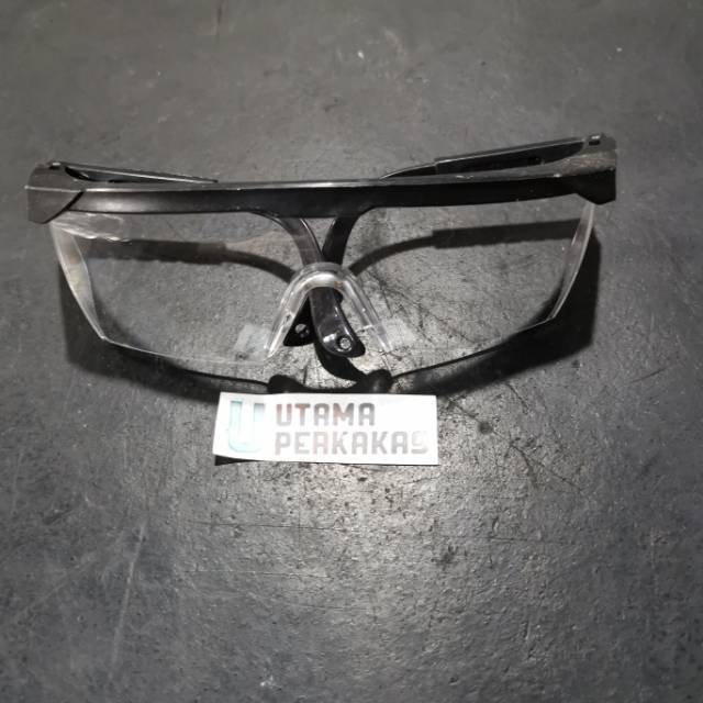 Kaca mata gerinda bening