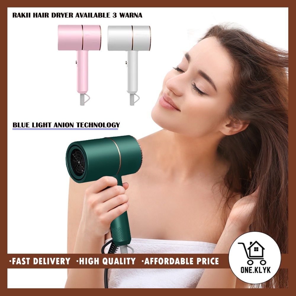 Hair Dryer Pengaturan Suhu dan Kecepatan 2 in 1 Negatif Ion kode 2200 Import