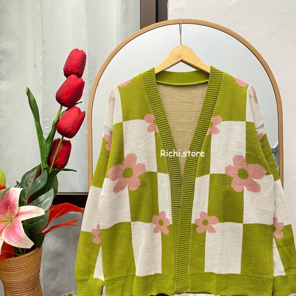 CAMELIA OUTER RAJUT FLOWERS TERBARU