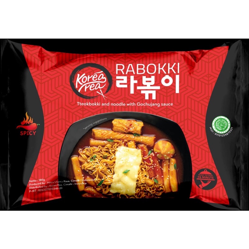 

[ TERMURAH & TERPERCAYA ] KOREA REA RABOKKI 180 GRAM | KOREA REA | RABOKKI | KOREAN FOOD | HALAL