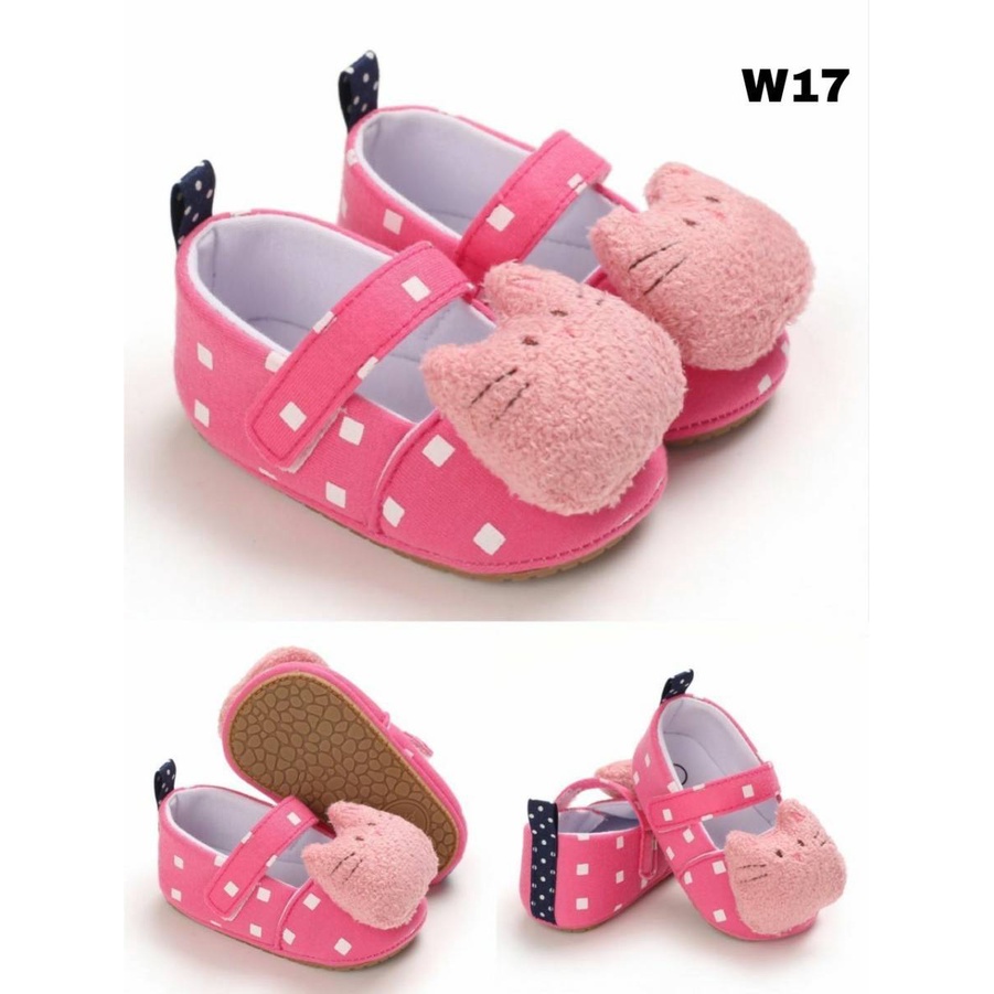 Sepatu Bayi Laki Laki Perempuan Prewalker Import Pink Cute