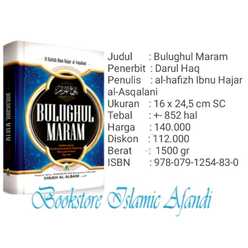 Buku Terjemahan Bulughul Maram / Kitab Bulughul Maram- Darul Haq - 002