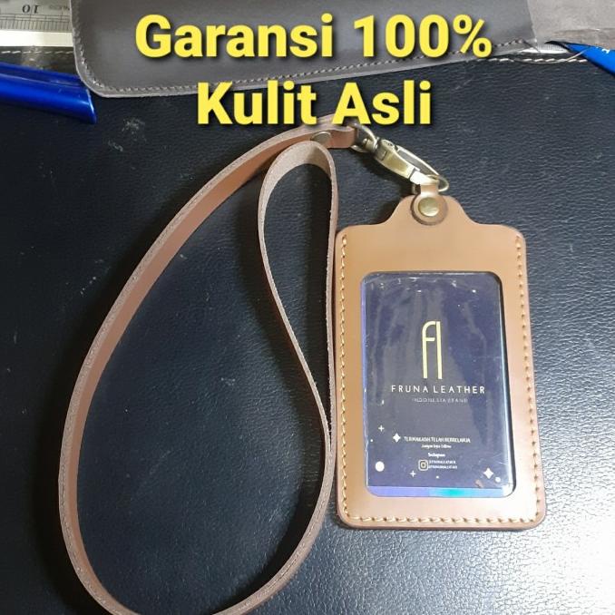 

BISA BAYAR DITEMPAT Name Tag - Id Card - Card Holder Full Kulit Asli NT.02 KOMPLIT Kode 1080