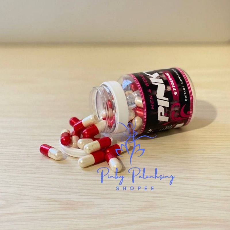Pinky Pelangsing  Obat Diet Ampuh Penurun Berat Badan Pink Kapsul Merah Putih