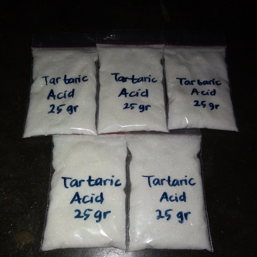 

Asam tartarat / Repack 25 gram / Halalll