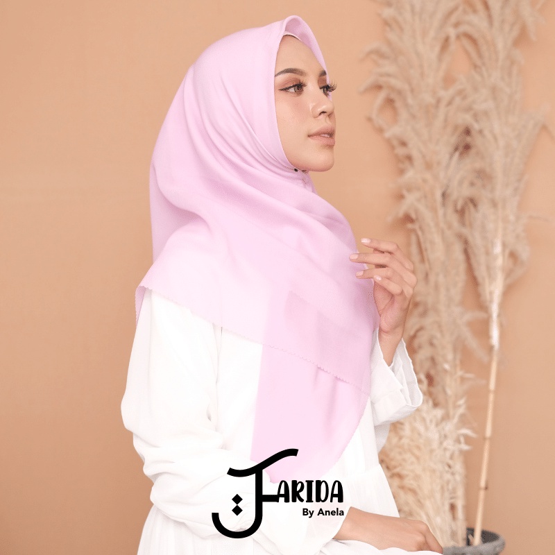 Daily Hijab Bella Lasercut / Kerudung Segiempat Basic Laser / Jilbab Bella Square Premium-PINK BABY