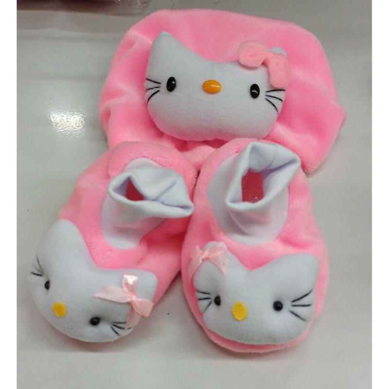 Setelan Topi Sepatu Bludru Bayi Hosana NewBorn Usia 2-12 Bulan Murah / PERLENGKAPAN TRAVELING BAYI