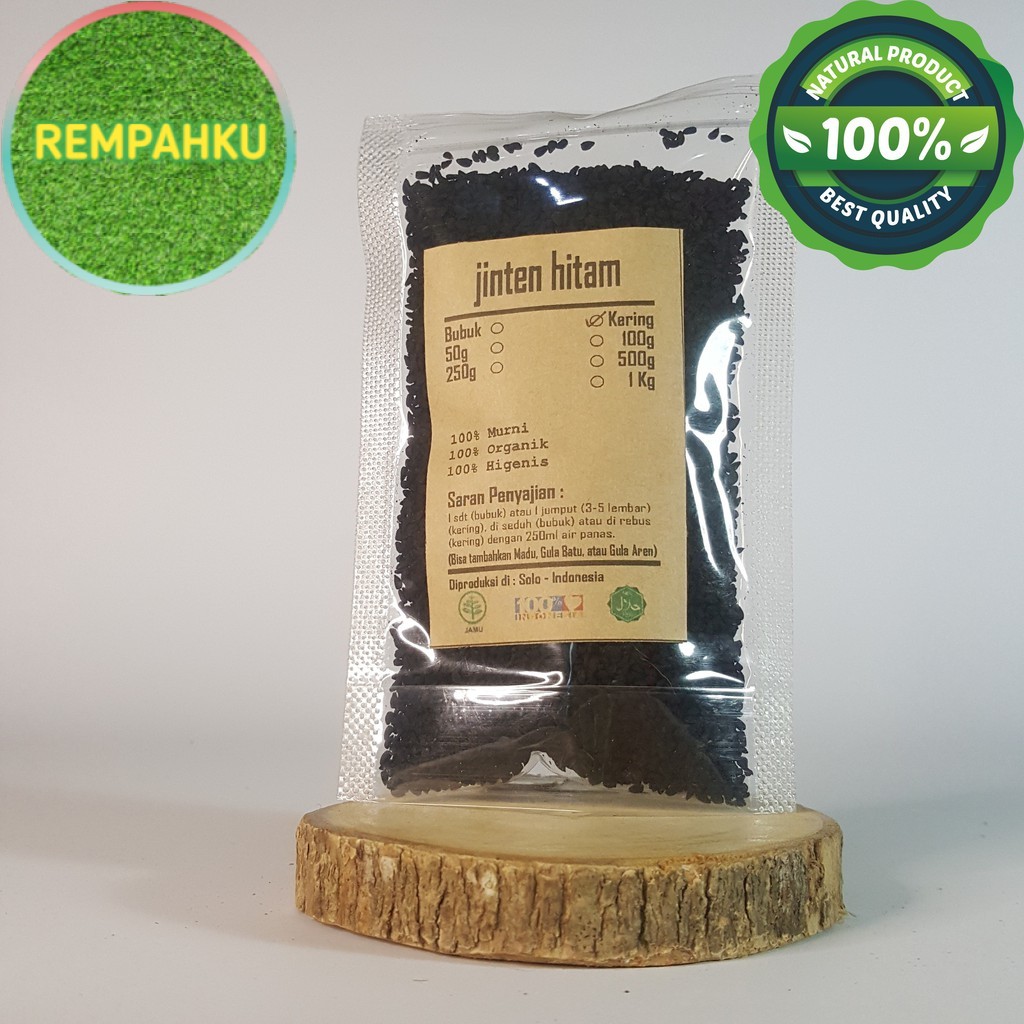 

JINTEN HITAM IMPORT KERING 100 GRAM - Nigella Sativa - MURNI - J