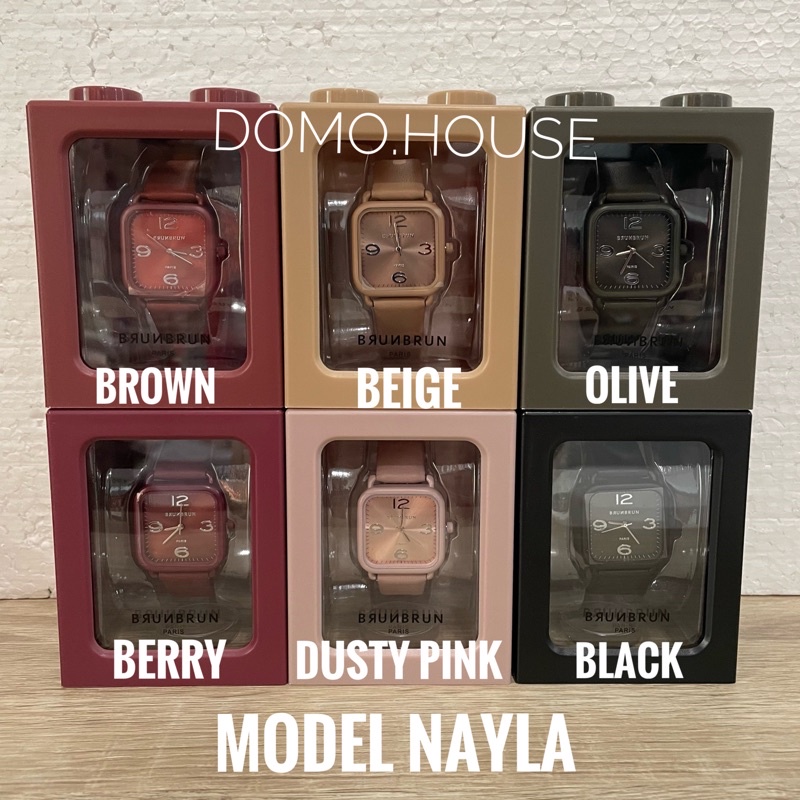 Original BRUNBRUN PARIS NAYLA WATCHES JAM TANGAN Premium Kekinian