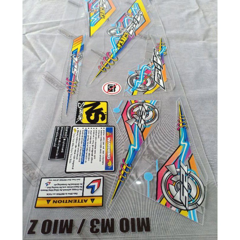 STIKER TRANSPARAN HOLOGRAM MIO M3/Z