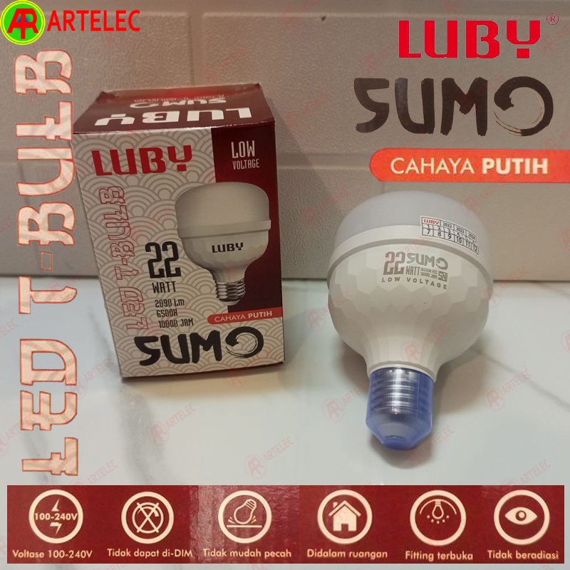 Lampu Bohlam LED LUBY SUMO 22W | 22 Watt Cahaya Putih