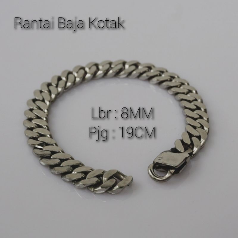 Gelang Rantai Baja Original Kuat Tahan Karat