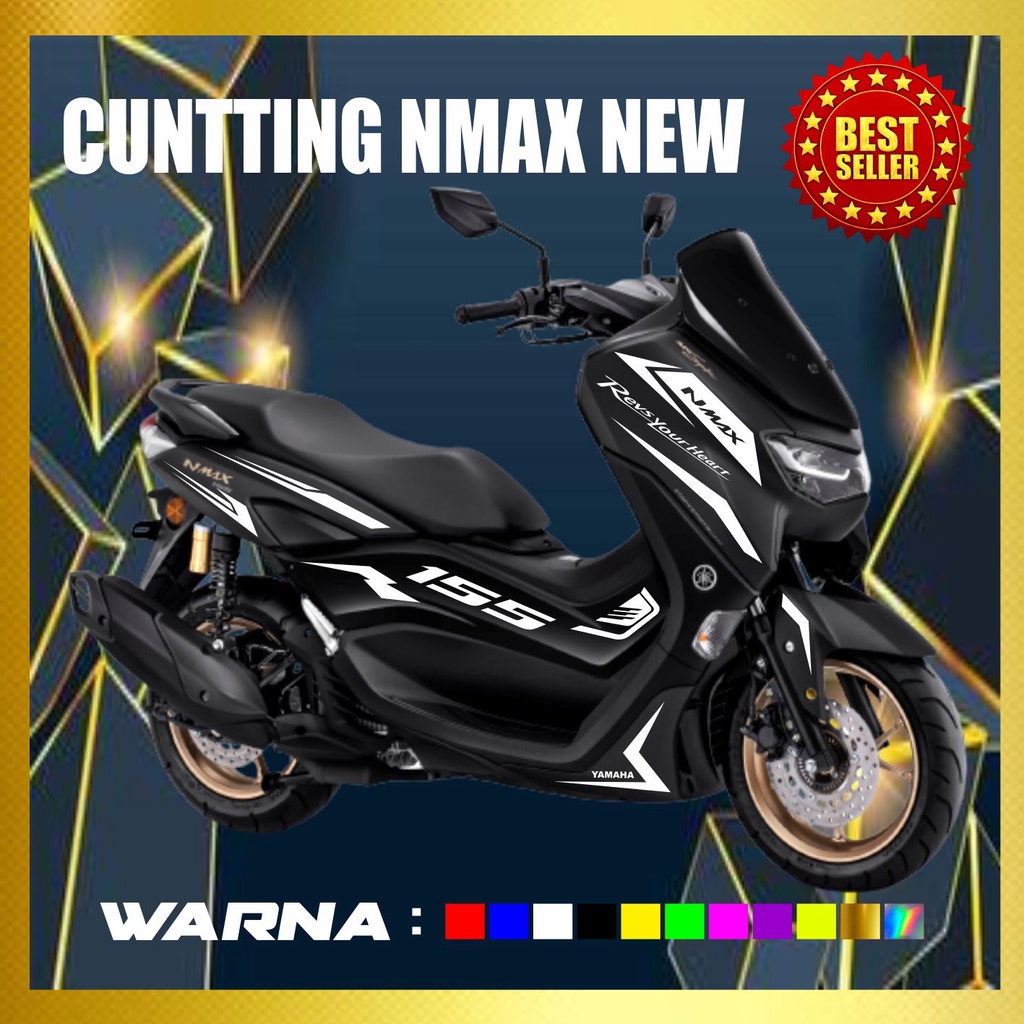 CUTTING STICKER NMAX SIMPLE NMAX BARU WARNA GOLD