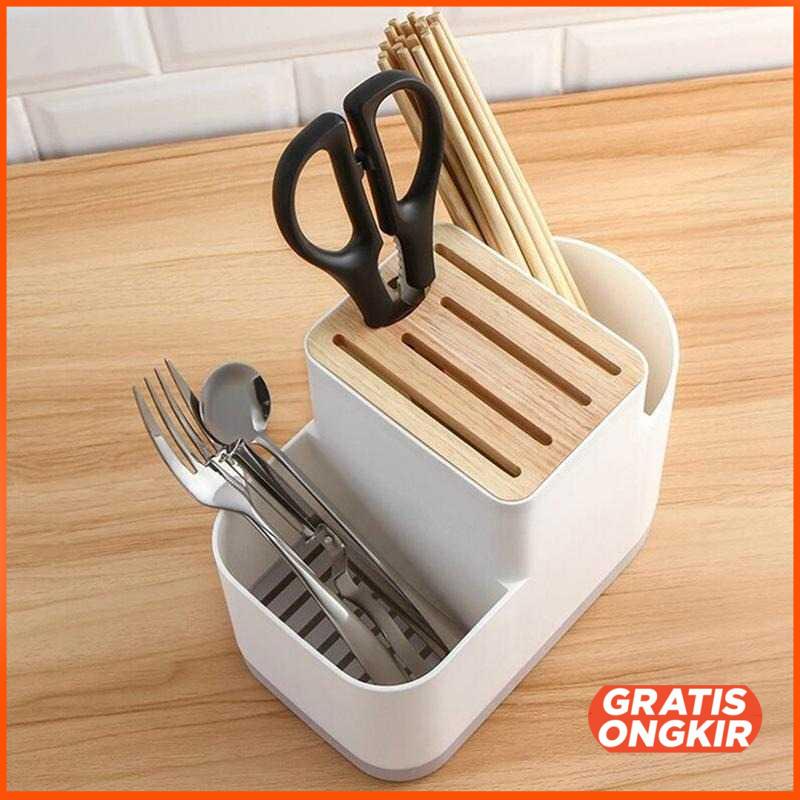 Tempat Pisau Dapur Sendok Sumpit Stand Holder - NCX1946