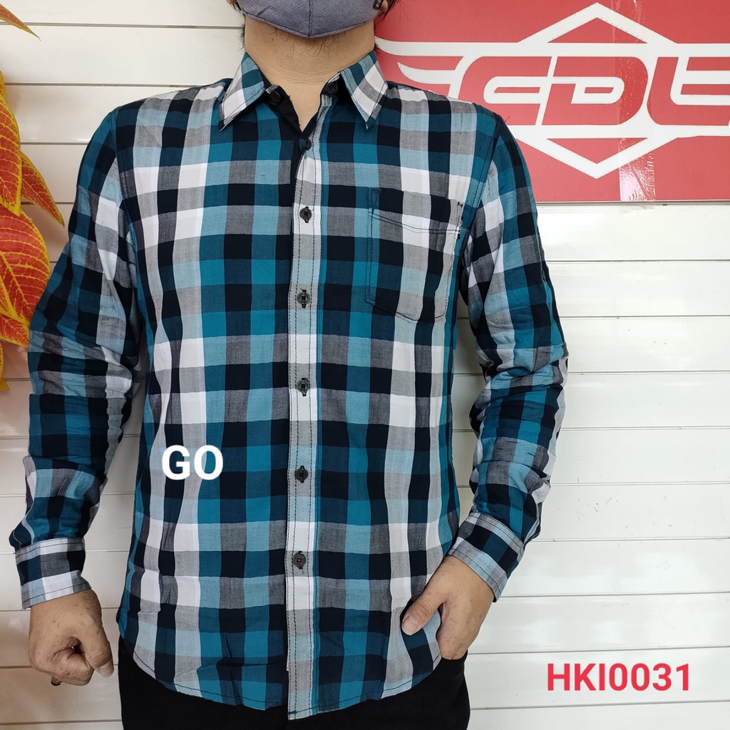 gof KBSR CDL By (CARDINAL) KEMEJA PANJANG Pakaian Pria Kemeja Hem Casual Slimfit REGULER Lengan Panjang Motif Distro Original