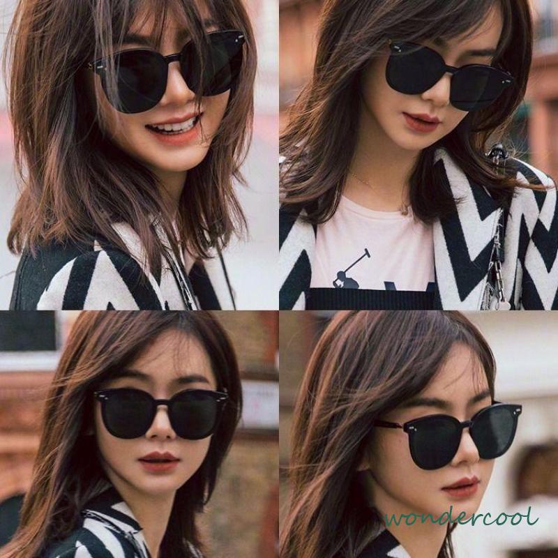 Kacamata Korean Retro Mata Kucing Kacamata Hitam Anti-UV Wanita Sunglasses-Won