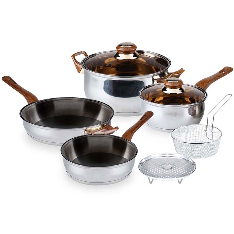 ECO COOKWARE SET / PANCI SET OXONE STAINLESS STEEL OX-911 / OX911 / OX 911 [6 PIECE]