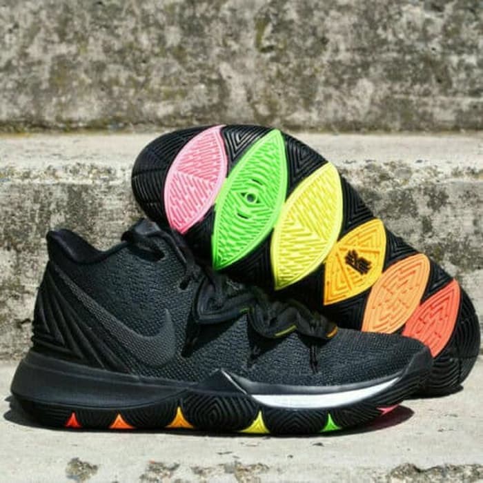 black rainbow kyrie 5