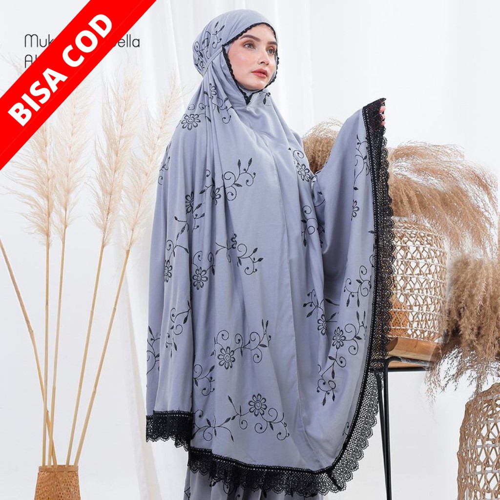 Mukena jumbo dewasa mukena murah Mukena terbaru 2022  bahan adem murah katun jumbo gracella