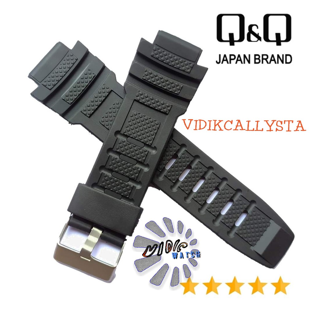 Strap QQ QnQ Q&amp;Q M-119 QnQ M 119 Tali Jam Tangan Q&amp;Q M119 Black