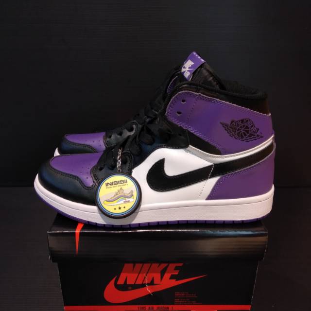 nike jordan 1 retro high court purple white