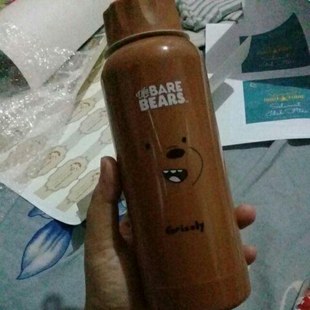 Best Seller !!! We Bare Bears Botol Minum Miniso 300 Ml